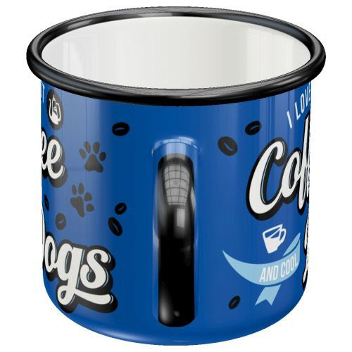 Nostalgic-Art Hot Coffee & Cool Dogs Enamel Mug