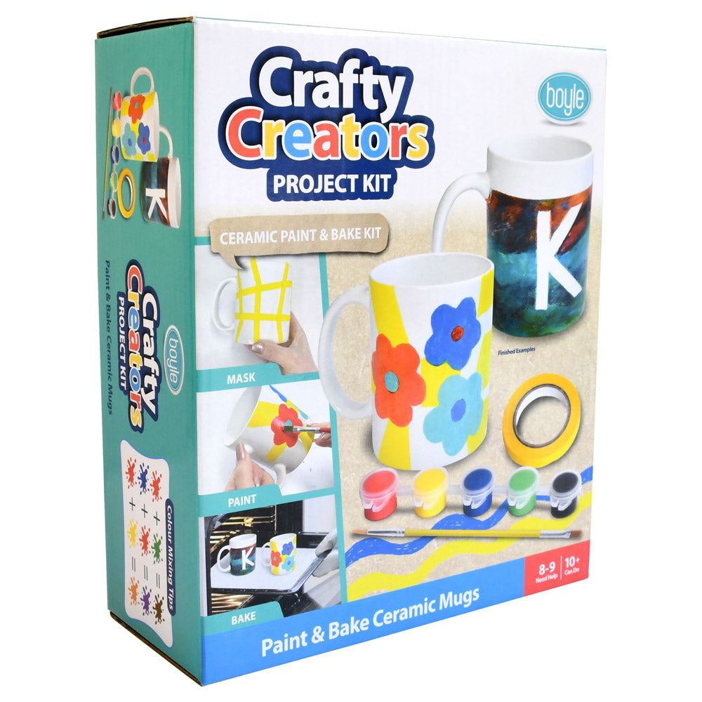 Crafty Creators Ceramic Paint and Bake Project Kit