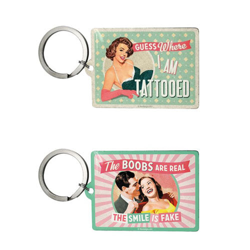 Nostalgic-Art Stainless Steel Keyring