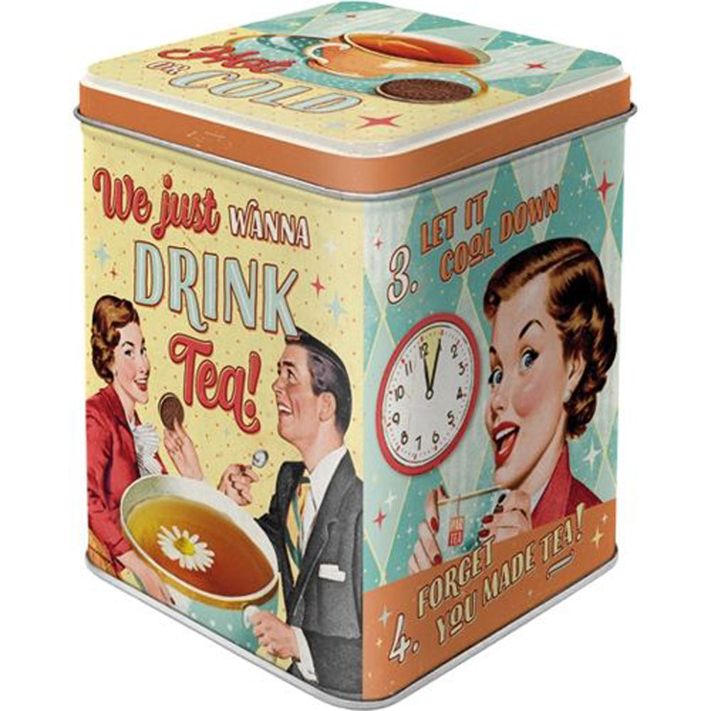 Nostalgic-Art Tea Storage Tin (8x8x10cm)