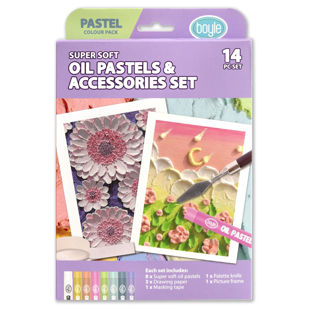 Oil Pastels and Accessories 14pc Set