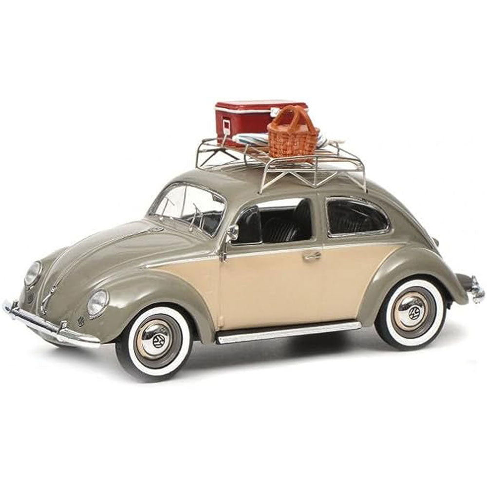 VW Beetle Ovali w/ Roof Rack & Picnic Basket 1:43 Model Car