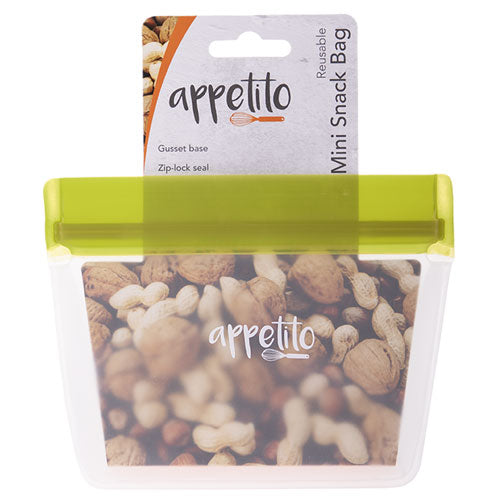 Appetito Reusable Mini Snack Bag (Green)