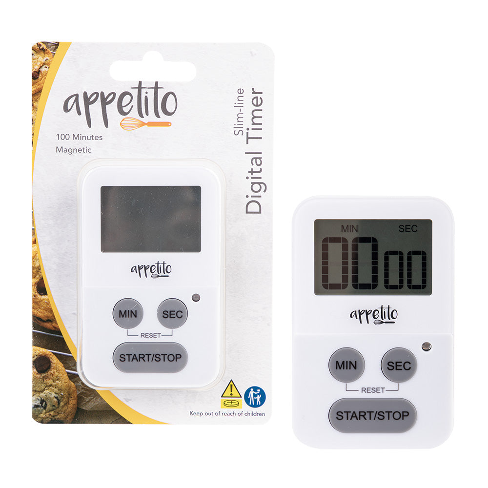 Appetito Slim-Line 100-Minute Digital Timer