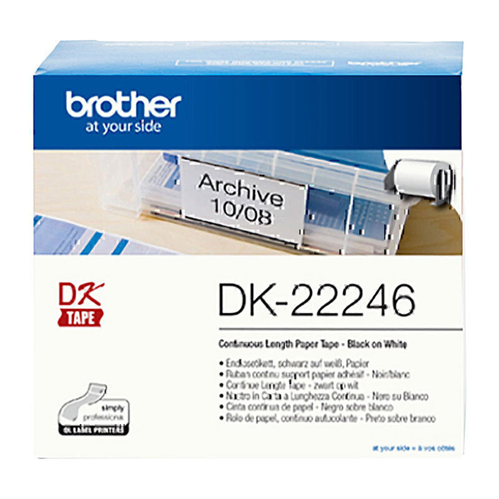 Brother White Continuous Paper Labelling Tape