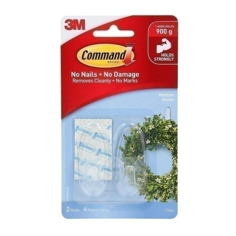 Command Clear Hooks 2pk (Box of 6)