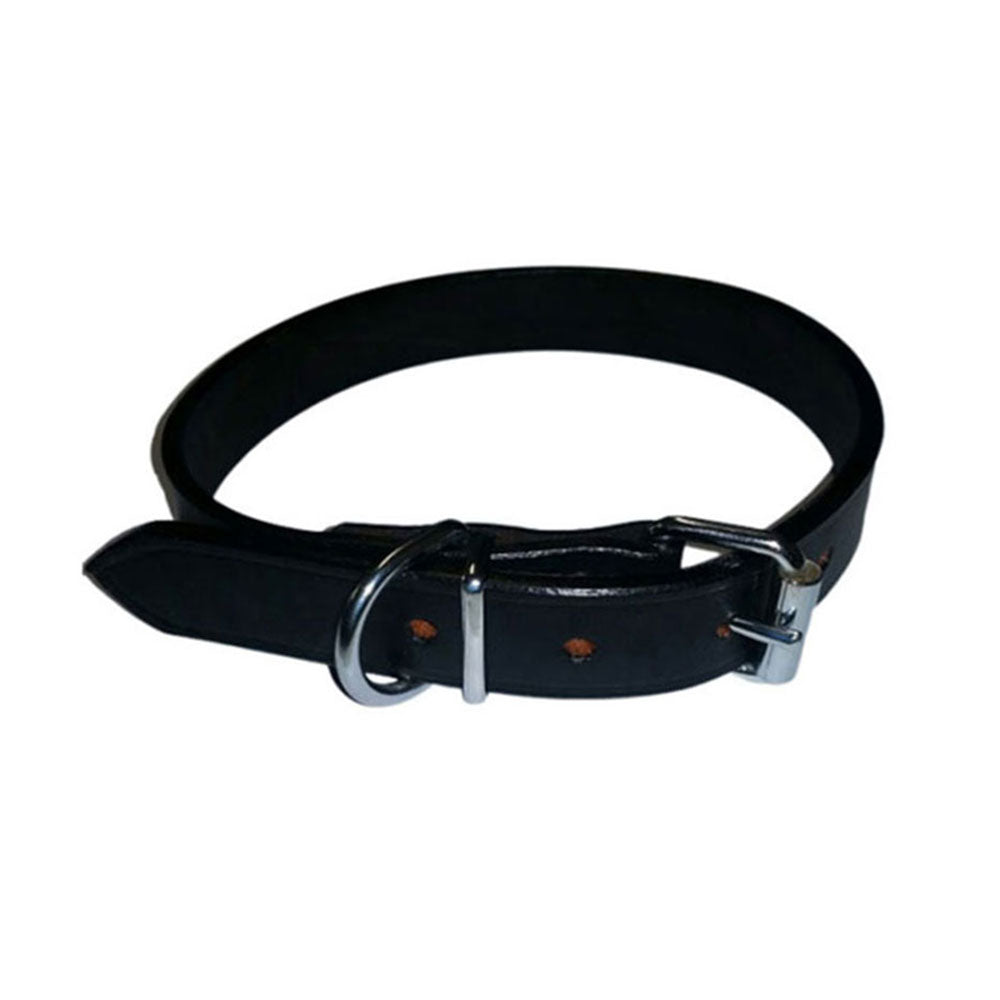 Leather Plain Collar (Black)