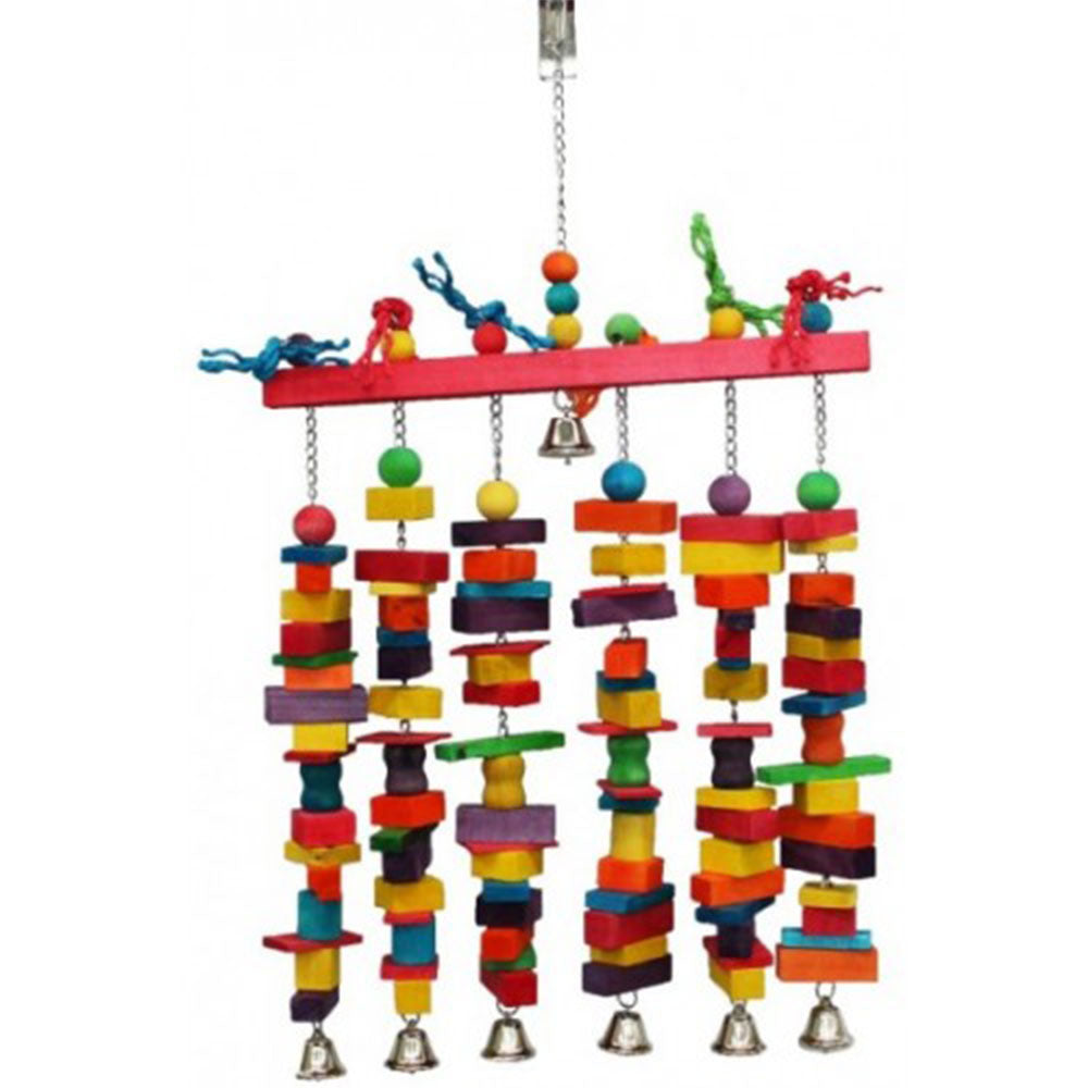 Hanging 6 Rods Wood Blocks Toy (Jumbo)