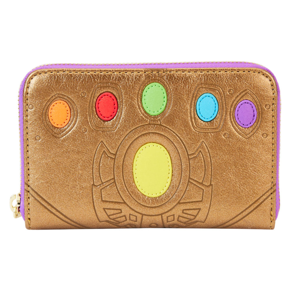 Marvel Comics Thanos Gauntlet Metallic Zip Around Wallet