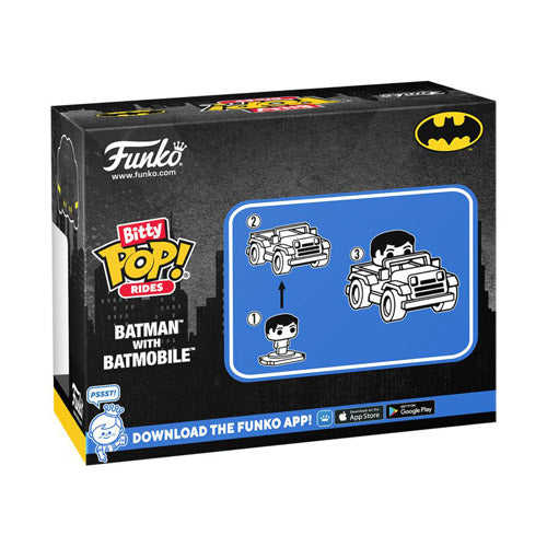 Batman with Batmobile Bitty Pop! Ride