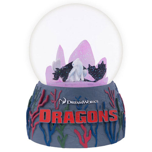 Toothless & Light Fury Light-up Snowglobe