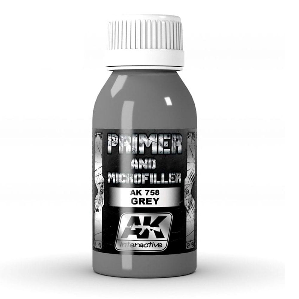 AK Interactive Grey Primer and Microfiller 100mL