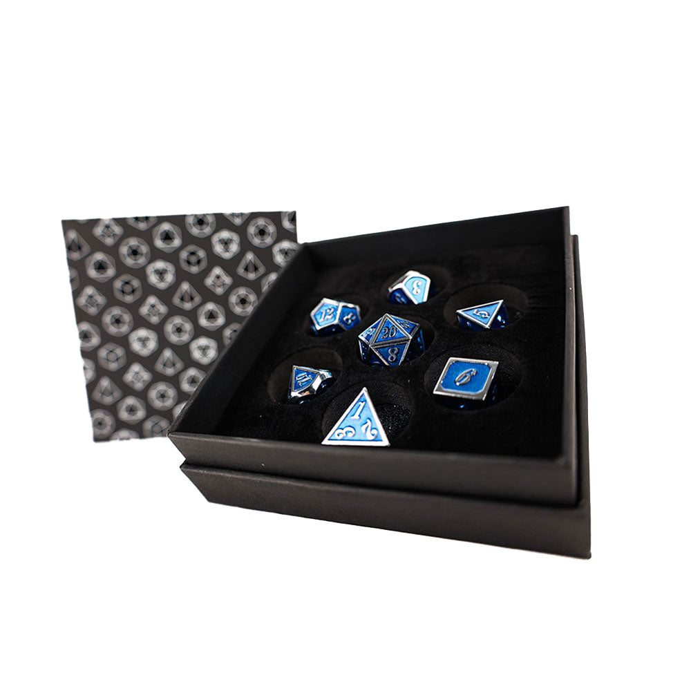 LPG Metal RPG Serif Dice Set