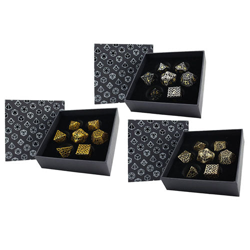 LPG Hollow Textures RPG Dice Set