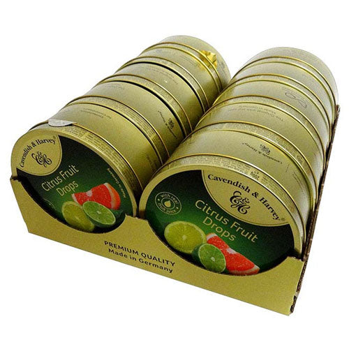 Cavendish & Harvey Citrus Fruit Drops (10pcs/Tin)