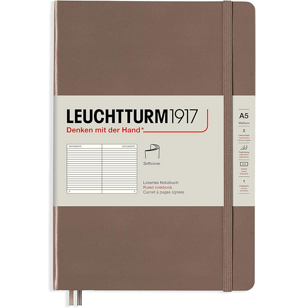 Leuchtturm Softcover Ruled Notebook A5