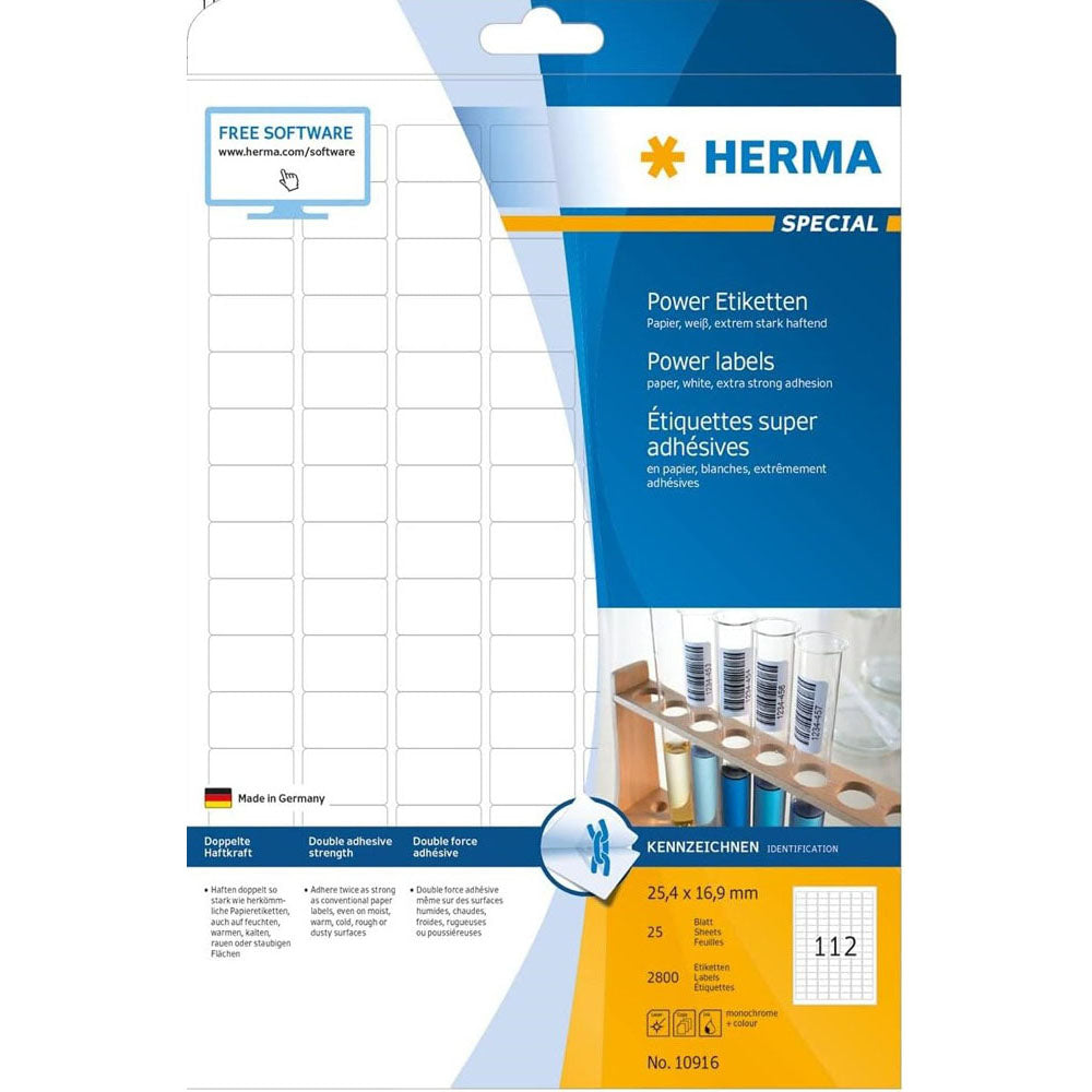 Herma Power Labels A4 25pc