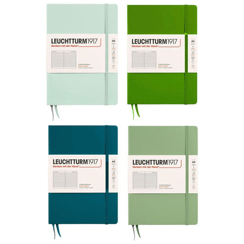 Leuchtturm Hardcover Ruled Notebook A5 (Green)