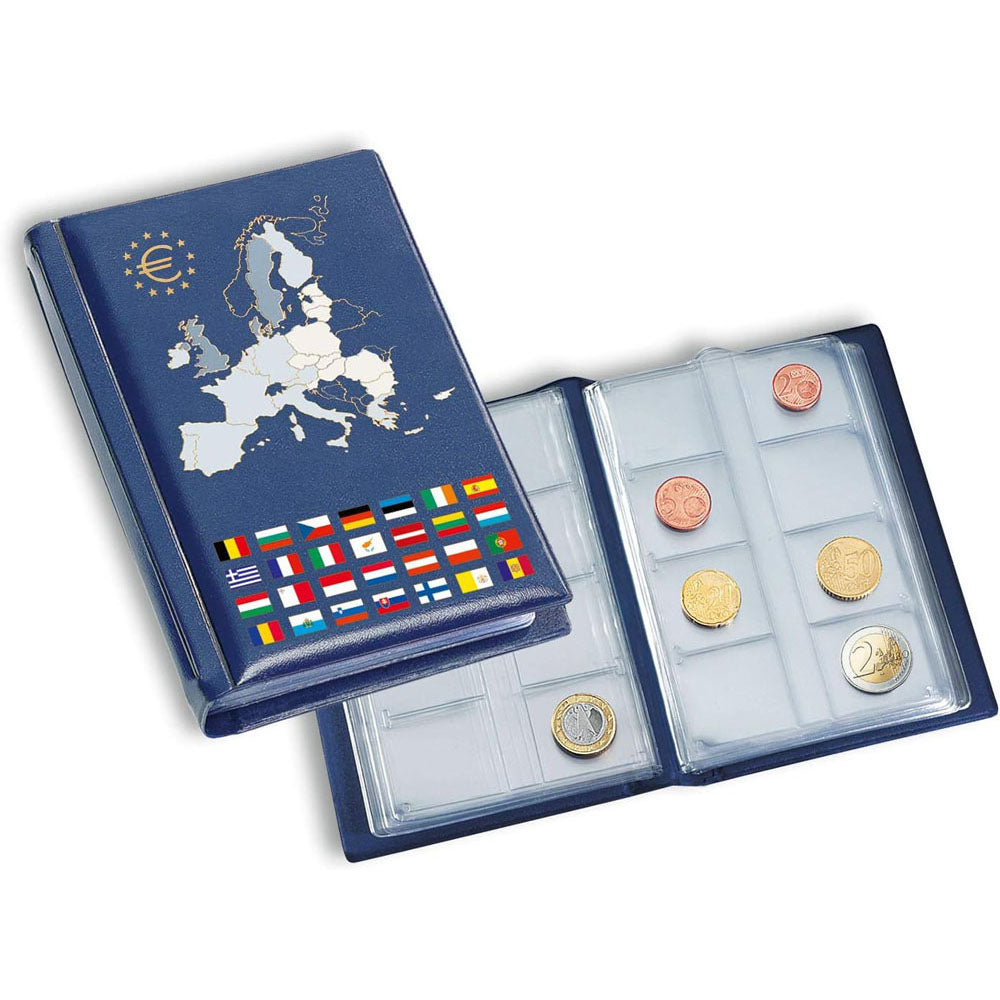 Leuchtturm 12 Euro Coin Set Ablum (Blue)