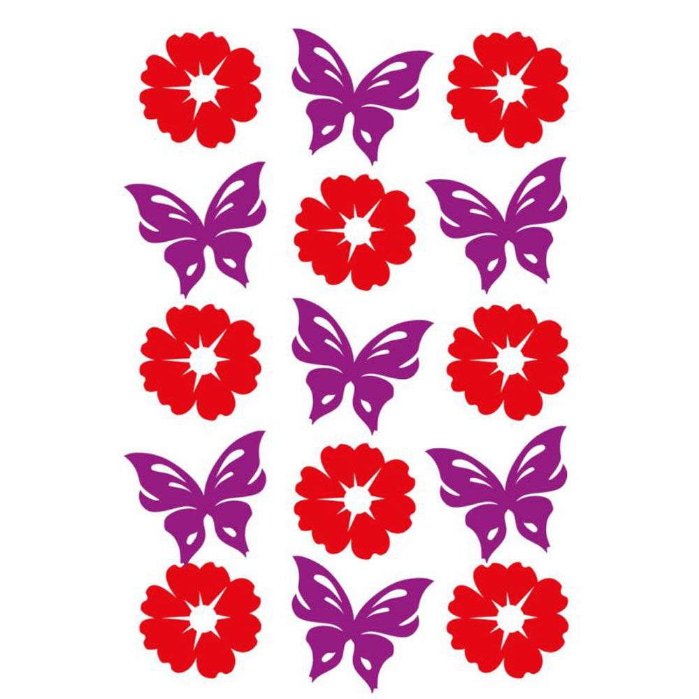 Herma Flowers and Butterflies Felt Sticker