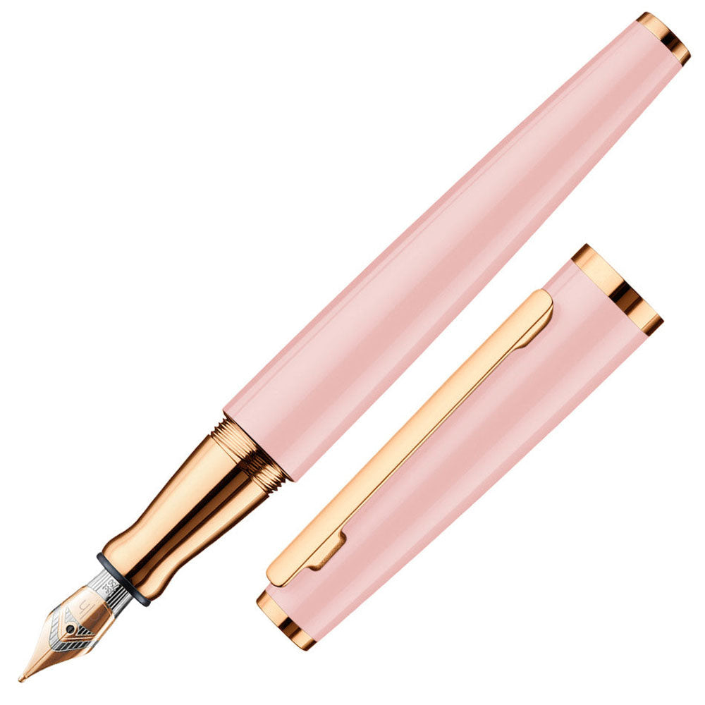 Otto Hutt D6 Rose Gold-Plated Fountain Pen (Pink)