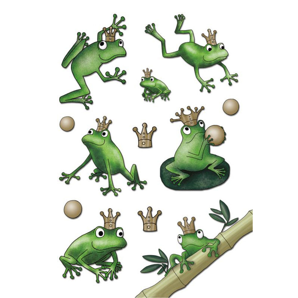 Herma Frog King Jewel Sticker