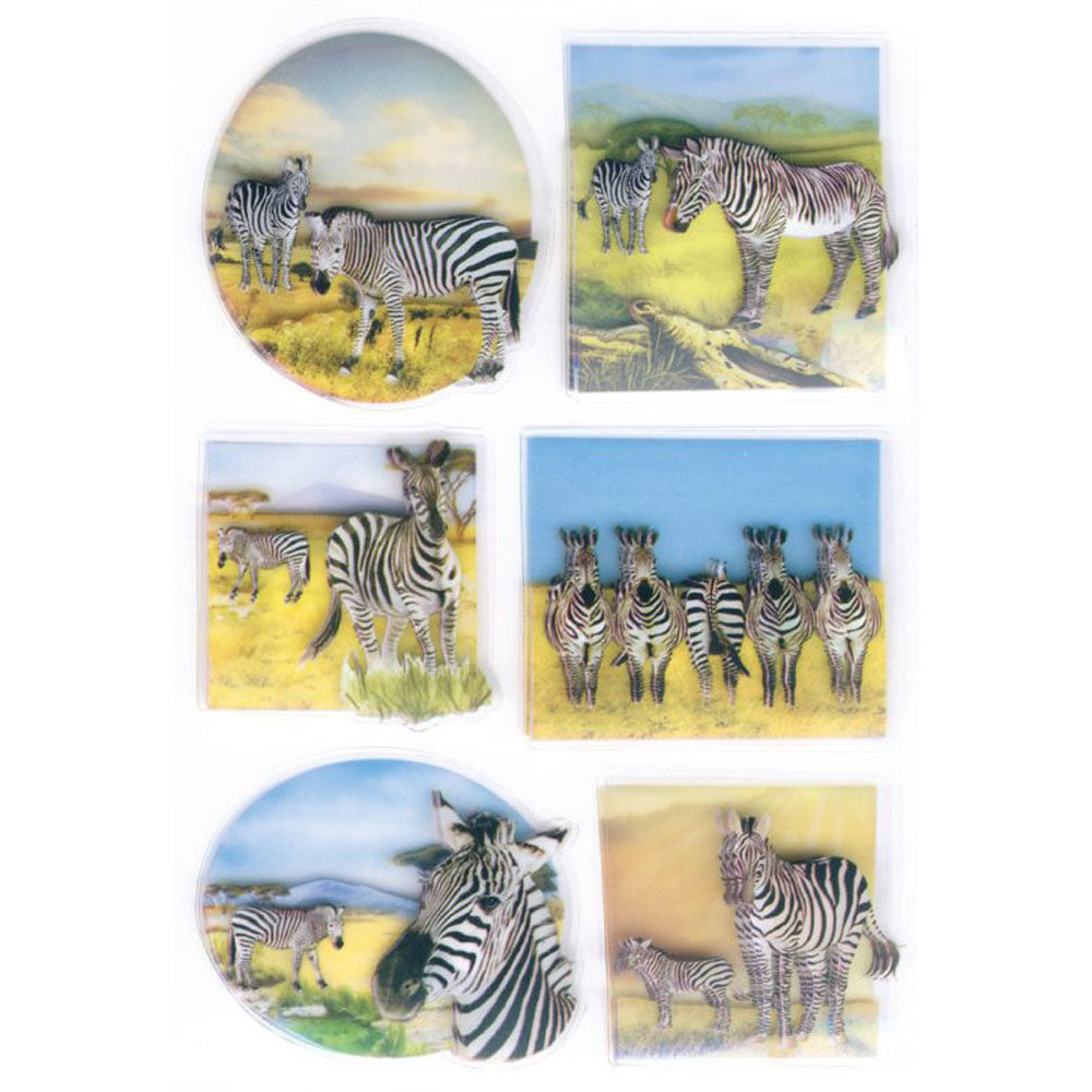 Herma Zebras 3D Foil Sticker