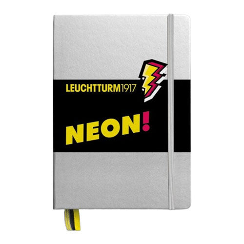 Leuchtturm HC Silver and Neon Dotted A5 Notebook