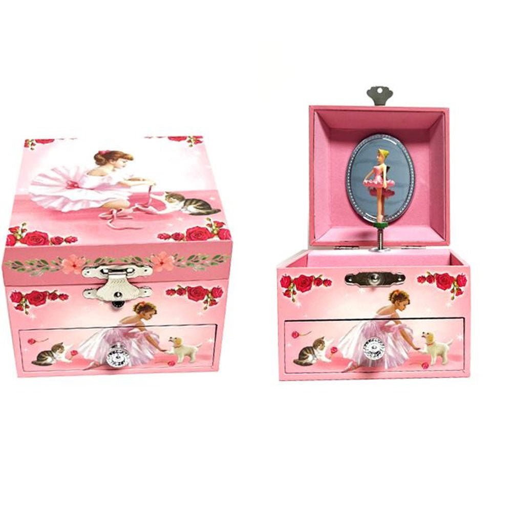 Small Ballerina Jewel Box with Drawer