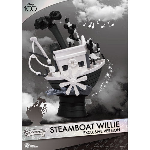 BK D Stage Steamboat Willie Mickey & Minnie Exclusive Figure