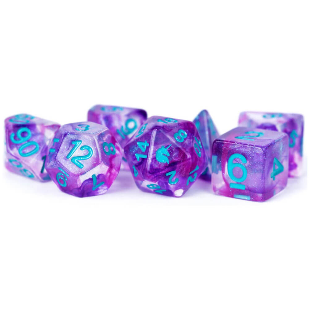 MDG Unicorn Resin Polyhedral Dice Set