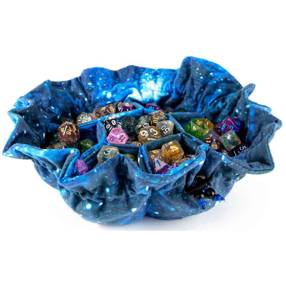 MDG Velvet Compartment Dice Bag with Pockets