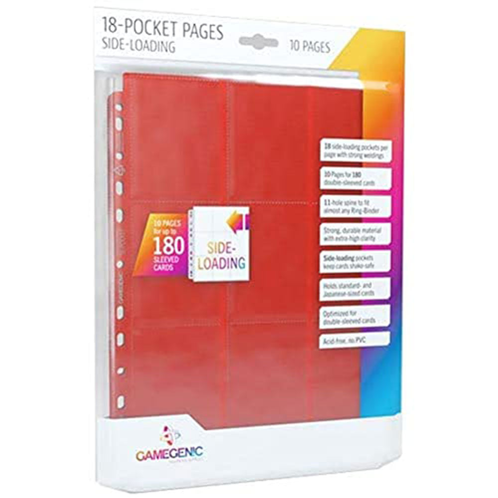 Gamegenic Sideloading 18-Pocket Pages 10pcs