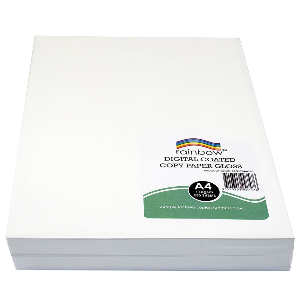 Rainbow A4 Gloss Digital Copy Paper 250pk (White)