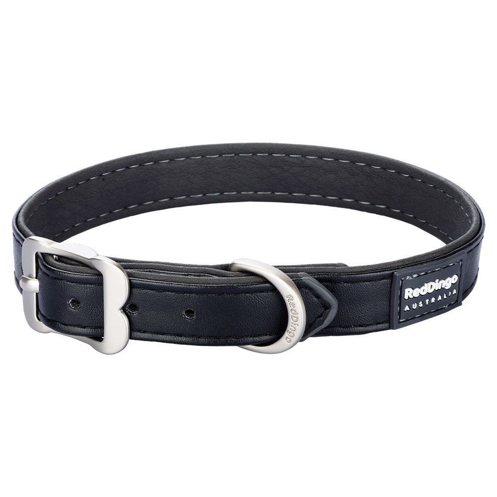 Elegant Vegan Leather Collar (Black)