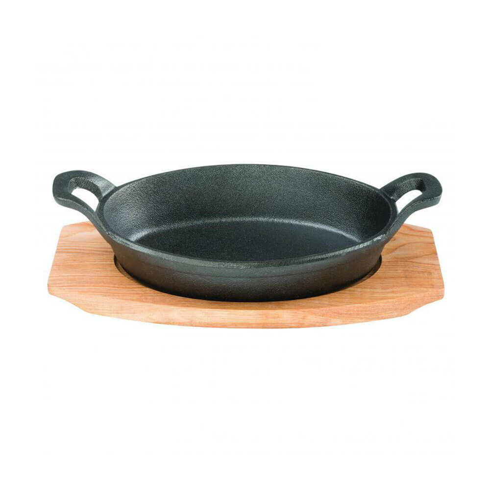 Pyrolux Pyrocast Oval Gratin with Maple Tray