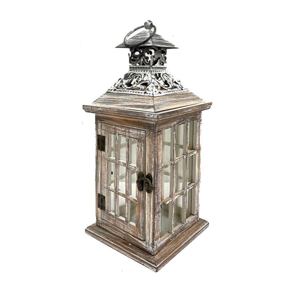 Classical Wooden Candle Holder Lantern