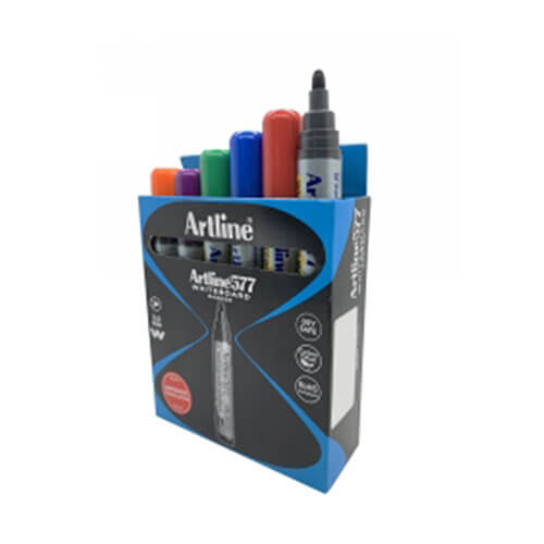 Artline Whiteboard Marker 2mm Bullet Assorted