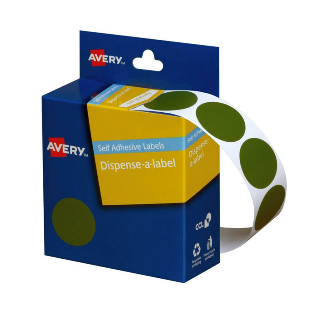 Avery Self-Adhesive Dot Labels 24mm (500pcs)