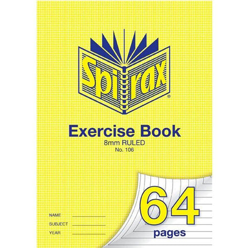 Spirax A4 8mm Ruled Exercise Book (Pack of 20)